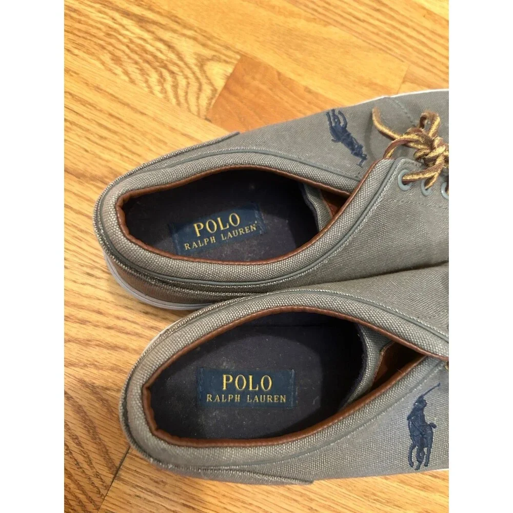 Polo Ralph Lauren mens Faxon Low Canvas Sneakers Shoes Size 12D